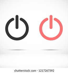 power off icon vector