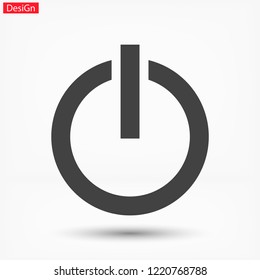 power off icon vector
