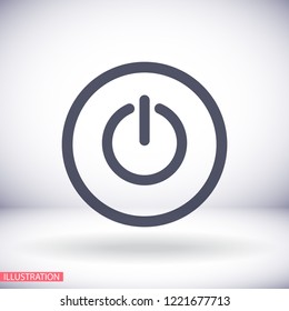 power off icon vector
