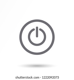 power off icon vector