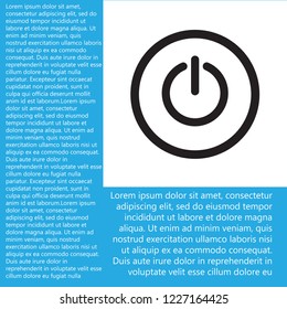 power off icon vector