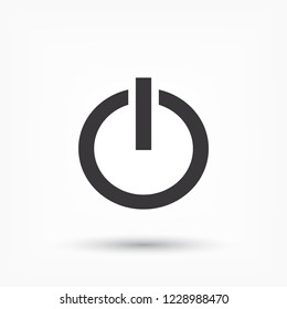 power off icon vector