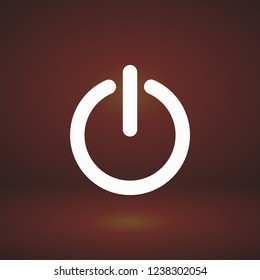power off icon vector