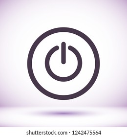 power off icon vector