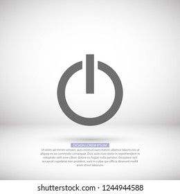 power off icon vector