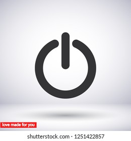 power off icon vector