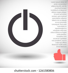 power off icon vector