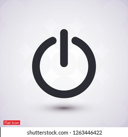 power off icon vector