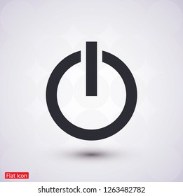 power off icon vector