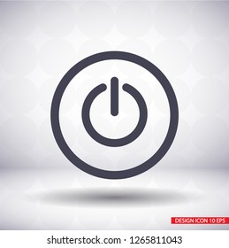 power off icon vector