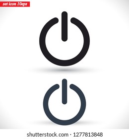 power off icon vector