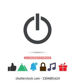 power off icon vector