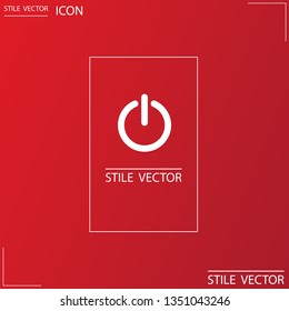 power off icon vector