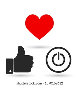 power off icon vector
