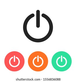power off icon vector. lorem ipsum Flat Design JPG