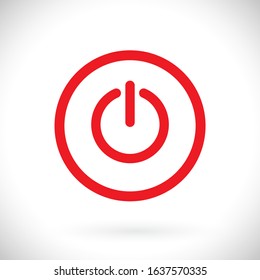 power off icon vector. lorem ipsum Flat Design JPG