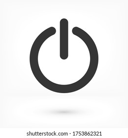 power off icon vector. lorem ipsum Flat Design JPG