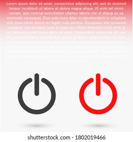 power off icon vector. lorem ipsum Flat Design JPG