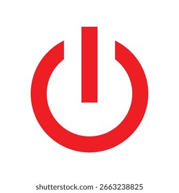 Power off Vectors. Shut down icon, on off power button, switch on switch off icon