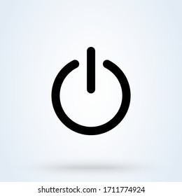 Power on icon. Power off icon. On-Off icon vector illustration