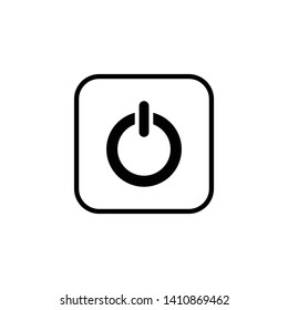 power on of icon symbols vector