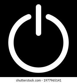 power on off button icon with vector eps 10 file