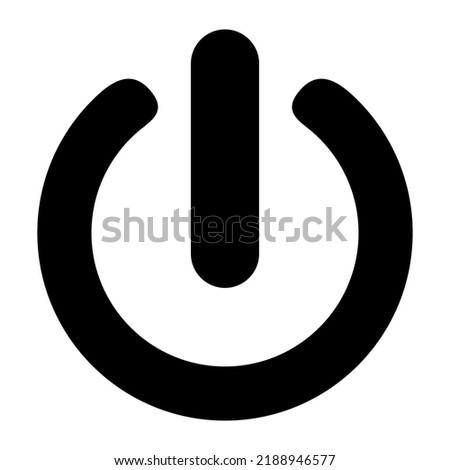 Power On Off Button Icon Vector Sign Symbol