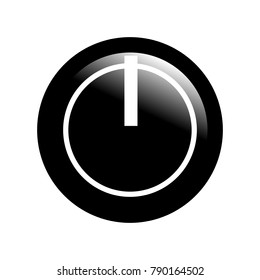 Power on off flat icon and logo.