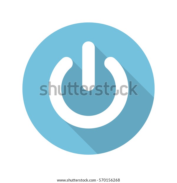 Power On Off Flat Icon Stock Vector (Royalty Free) 570156268 | Shutterstock