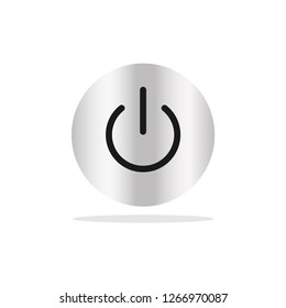 Power on off graphic icon design template isolated