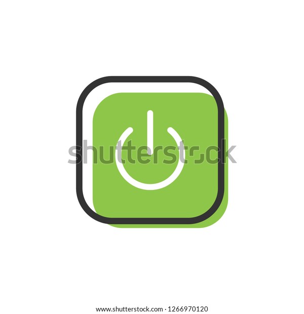 Power On Off Graphic Icon Design Stock Vector (Royalty Free) 1266970120 ...