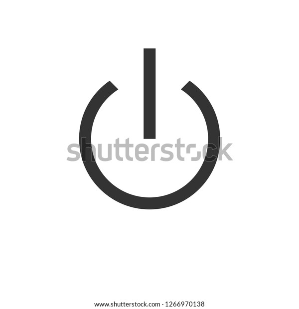 Power On Off Graphic Icon Design Stock Vector (Royalty Free) 1266970138 ...
