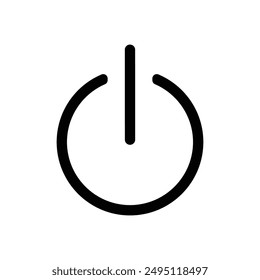 Botón de Vector de icono de encendido y apagado
