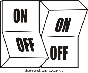 power on off logo icon template,power on off vector element