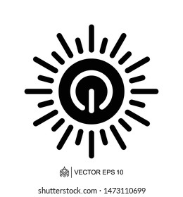 
power on off logo icon template,power on off vector element