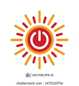 
power on off logo icon template,power on off vector element