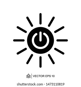 
power on off logo icon template,power on off vector element