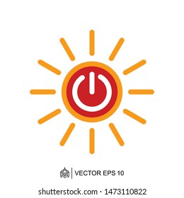 
power on off logo icon template,power on off vector element