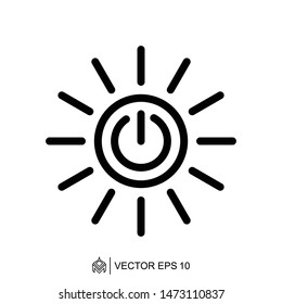 Power On Off Logo Icon Templatepower Stock Vector (Royalty Free ...
