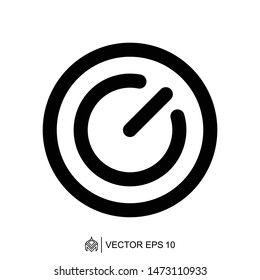 
power on off logo icon template,power on off vector element