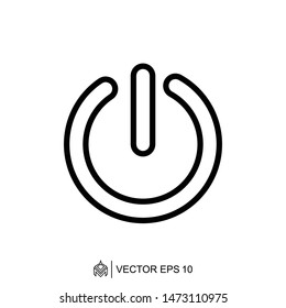 
power on off logo icon template,power on off vector element