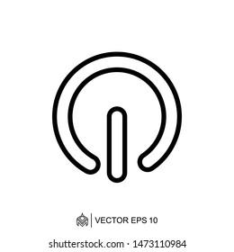 
power on off logo icon template,power on off vector element