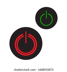 power on off logo icon template,power on off vector element