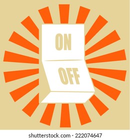 power on off logo icon template,power on off vector element