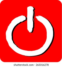 Power on off logo icon template,power on off vector element.