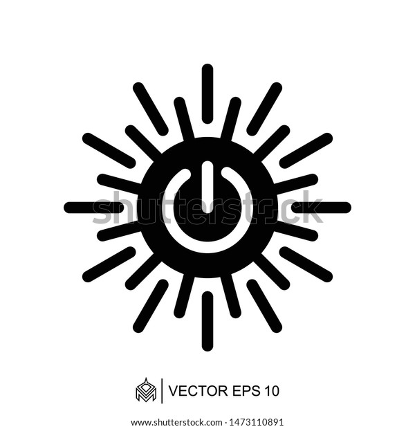 Power On Off Logo Icon Templatepower Stock Vector (Royalty Free ...