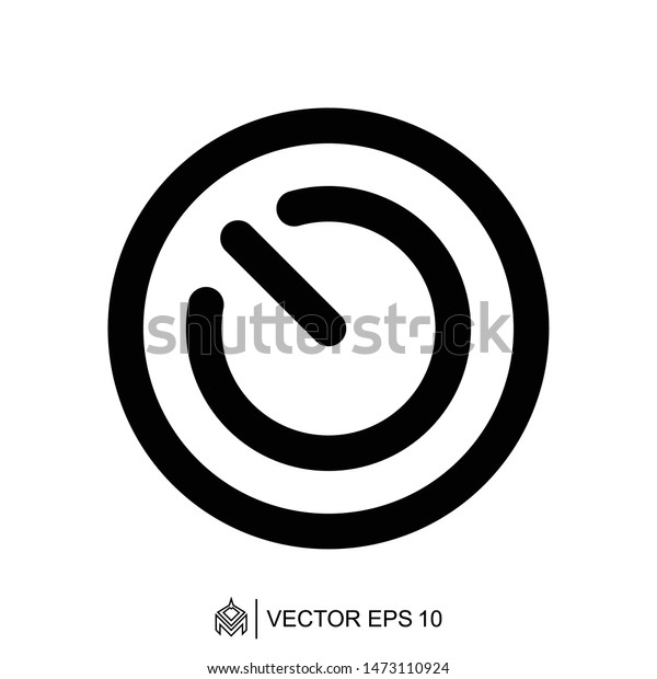 Power On Off Logo Icon Templatepower Stock Vector (Royalty Free ...