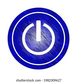 power on off play button, isolated illustration design on white background