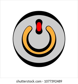 Icono de interruptor de encendido/apagado, signo/símbolo de imagen vectorial