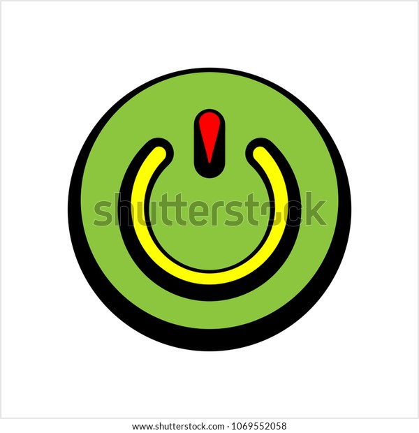 Power On Off Switch Icon Design Stock Vector Royalty Free